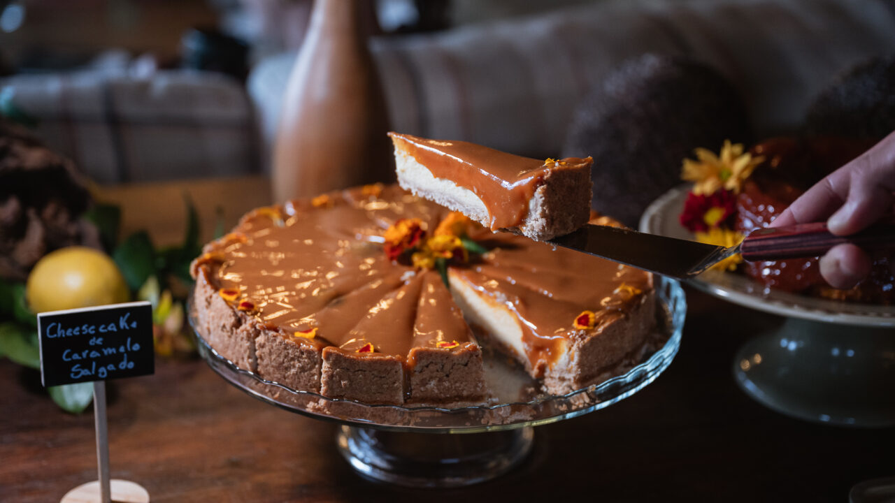 cheesecake caramelo salgado cha da tarde parador